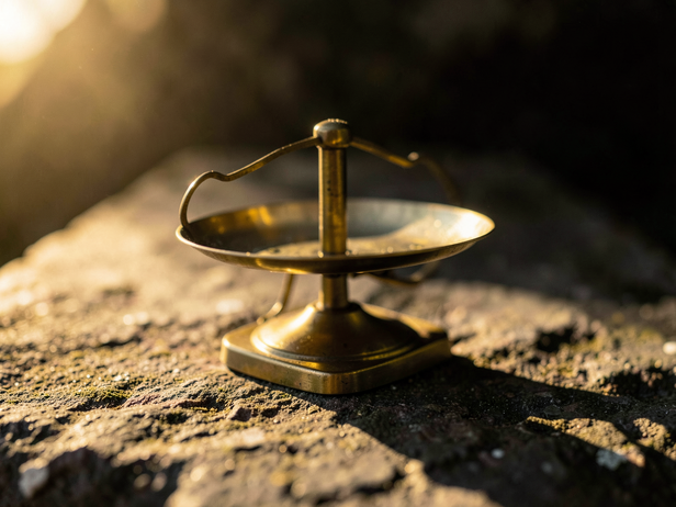Brass Scale in Morning Light