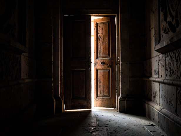 Light Through Ajar Door
