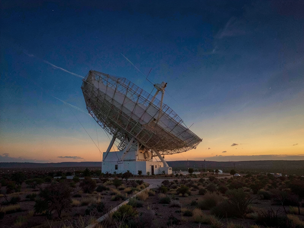 Radio Telescope at Dusk