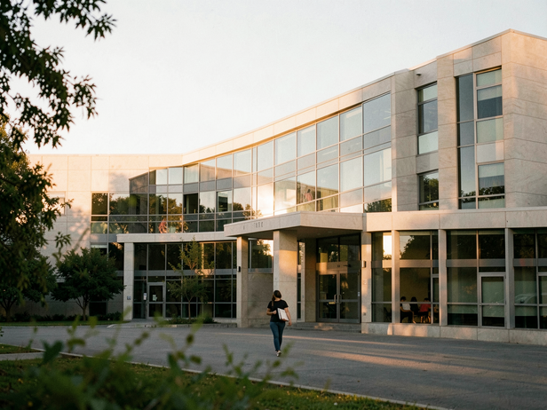 Dawn at Modern Science Building