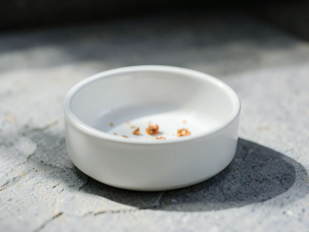 Uneaten Cat Food Bowl