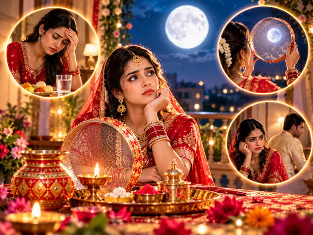 Moonlit Karwa Chauth Reflections