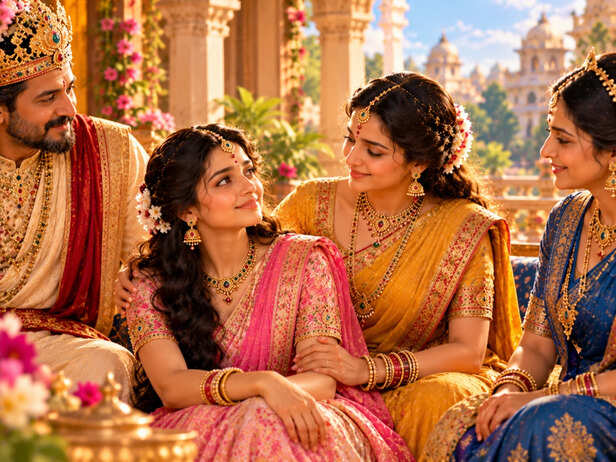 The Four Royal Sisters at Their Wedding
