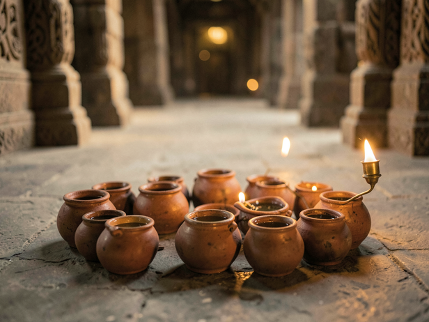 Golden Glow of Karva Pots