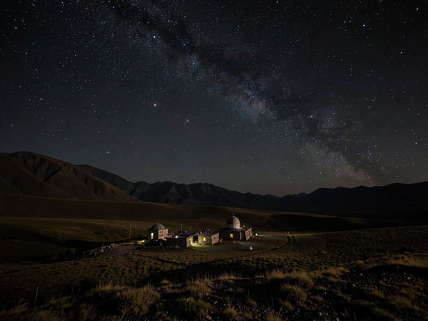 Ladakh Plateau Midnight Sky