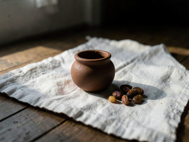 Karva Pot and Dry Fruits
