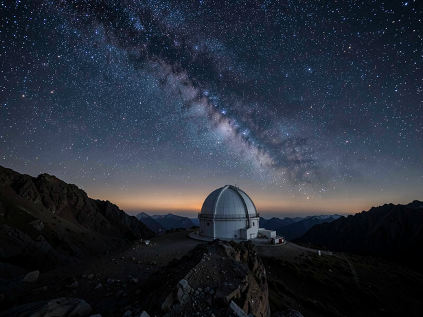 Himalayan Observatory Under Stars