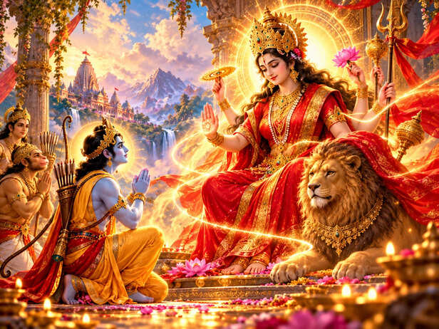 Rama’s Devotion Before the Divine Mother