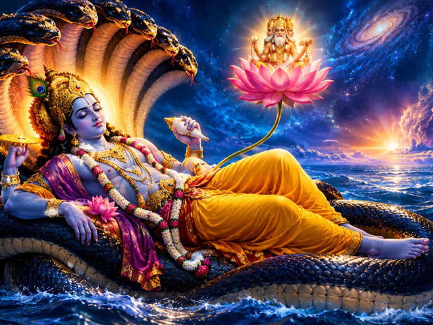 Vishnu on the Cosmic Serpent