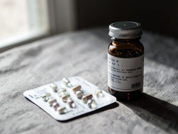 Capsules and Dropper Still Life