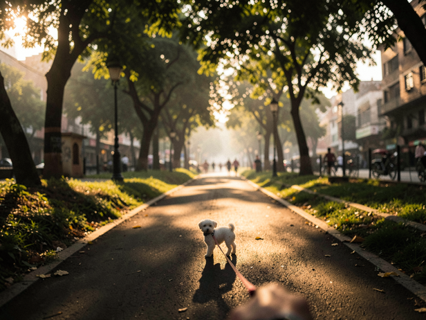 Morning Walk, Urban Park