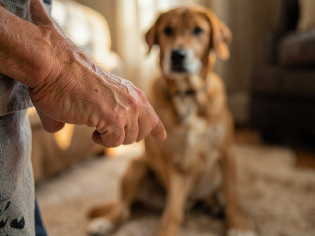 Fist, Treat, Dog Waiting
