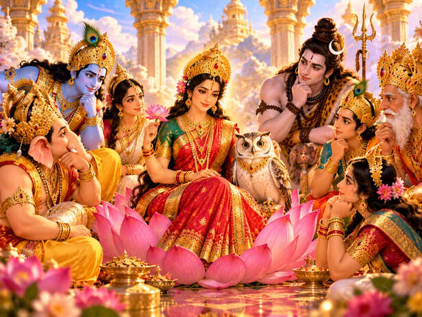 Lakshmi’s Celestial Assembly