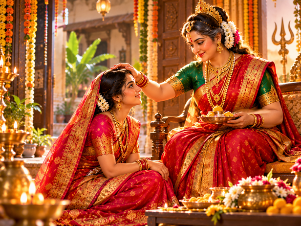 Maa Parvati in Her Unique Mother-in-Law Form