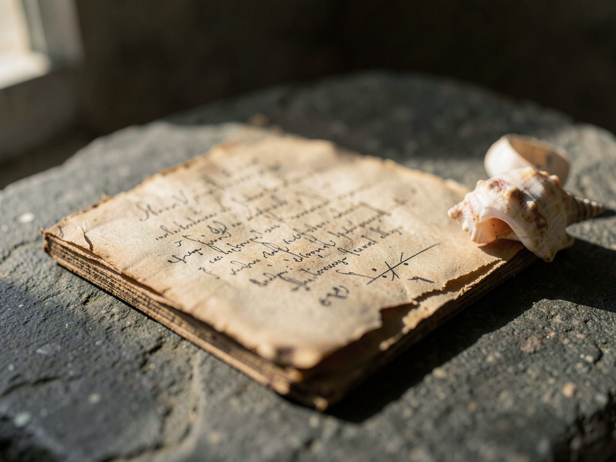 Ancient Manuscript and Conch