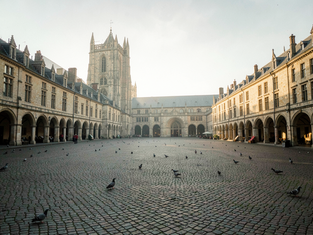 Medieval Market Square Dawn