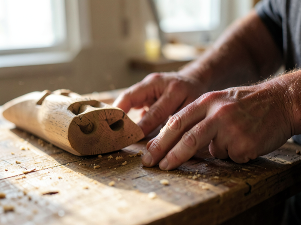 Craftsman's Hands at Work