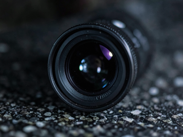 Binocular Lens Moonlight Reflection