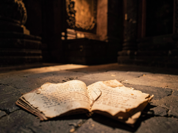 Ancient Manuscript Illuminated