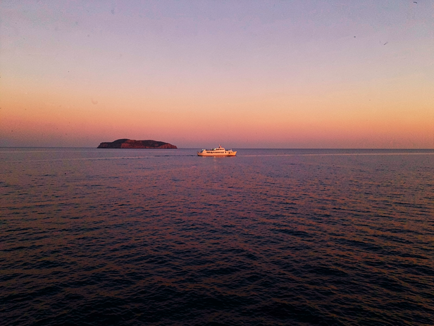 Aegean Ferry at Dusk