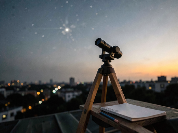 Rooftop Star Gazing Setup