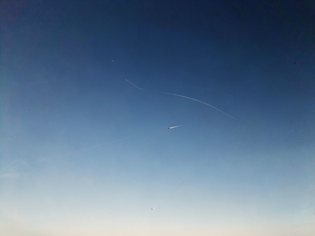 Rocket Ascends into Vast Sky