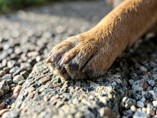 Paw on Granite Trail