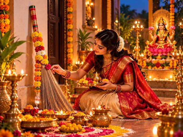 Buying a Broom on Dhanteras
