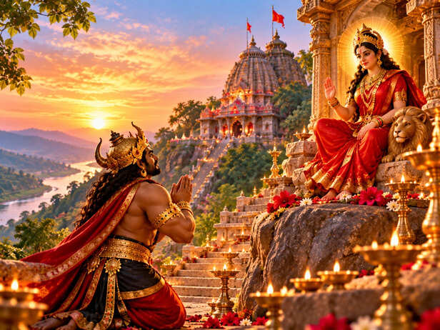 Narakasura and Goddess Kamakhya on Nilachal Hill