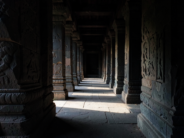 Temple Corridor's Light Shaft