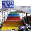 Students give Matunga Rd station colourful makeover